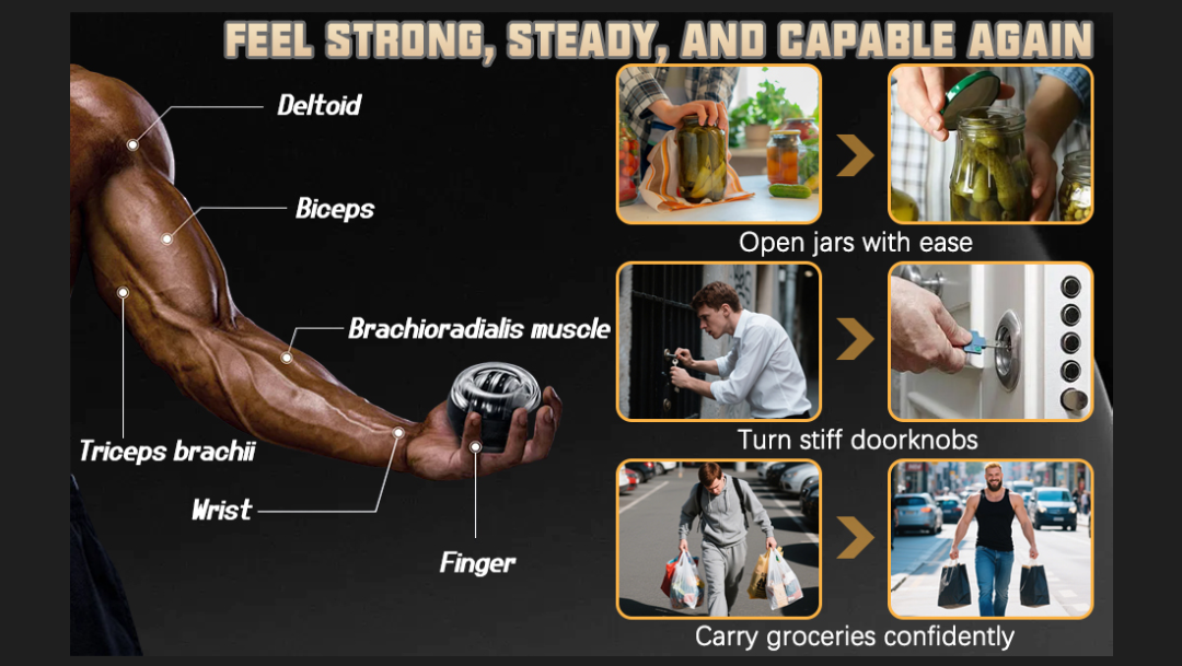 showing benefit of vital wrist ball